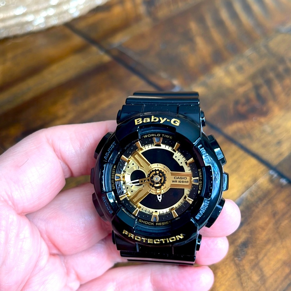 G-Shock Baby G Womens Analog & Digital Watch in Black / Gold